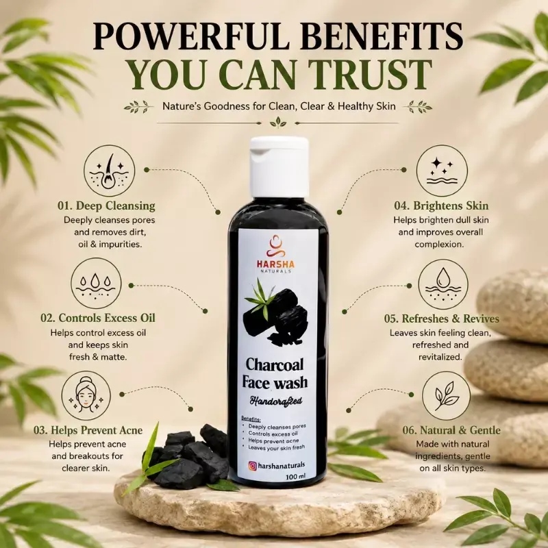 Charcoal Face Wash – 100 ml - photo 2