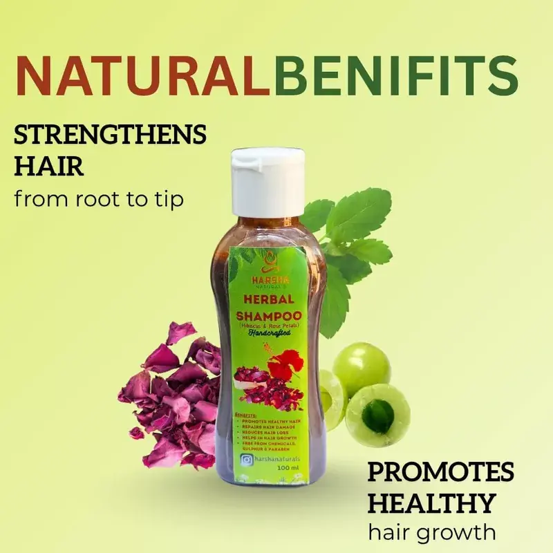 Hibiscus Herbal Shampoo – 100 ml - photo 2