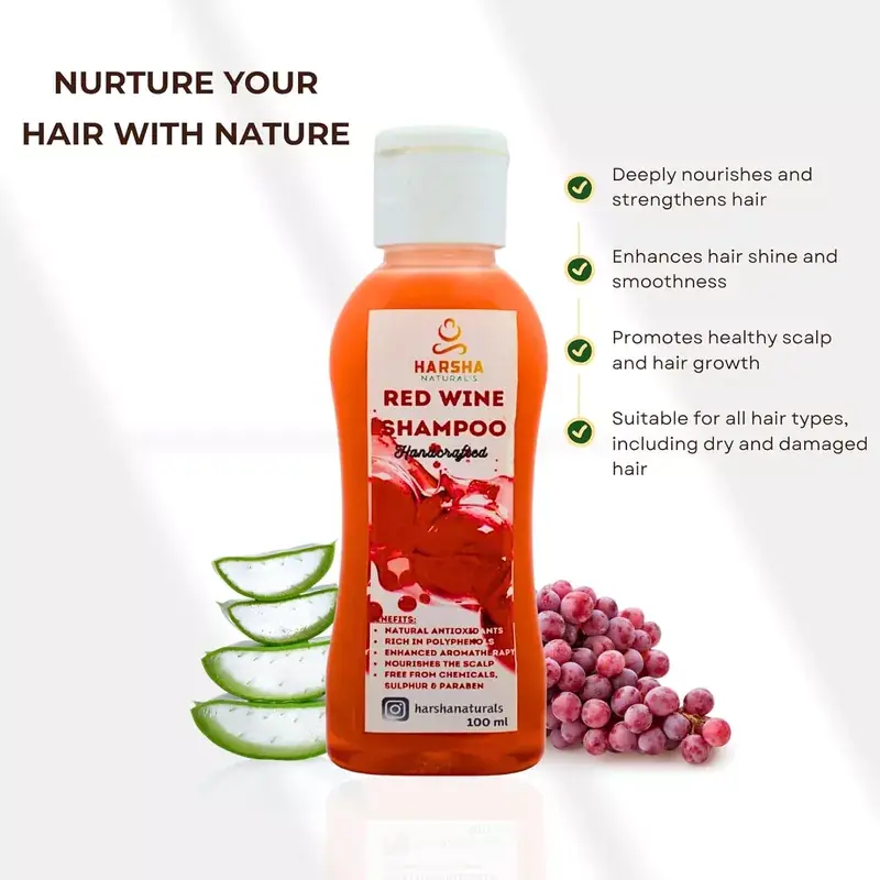 Red wine shampoo – 100 ml - photo 2